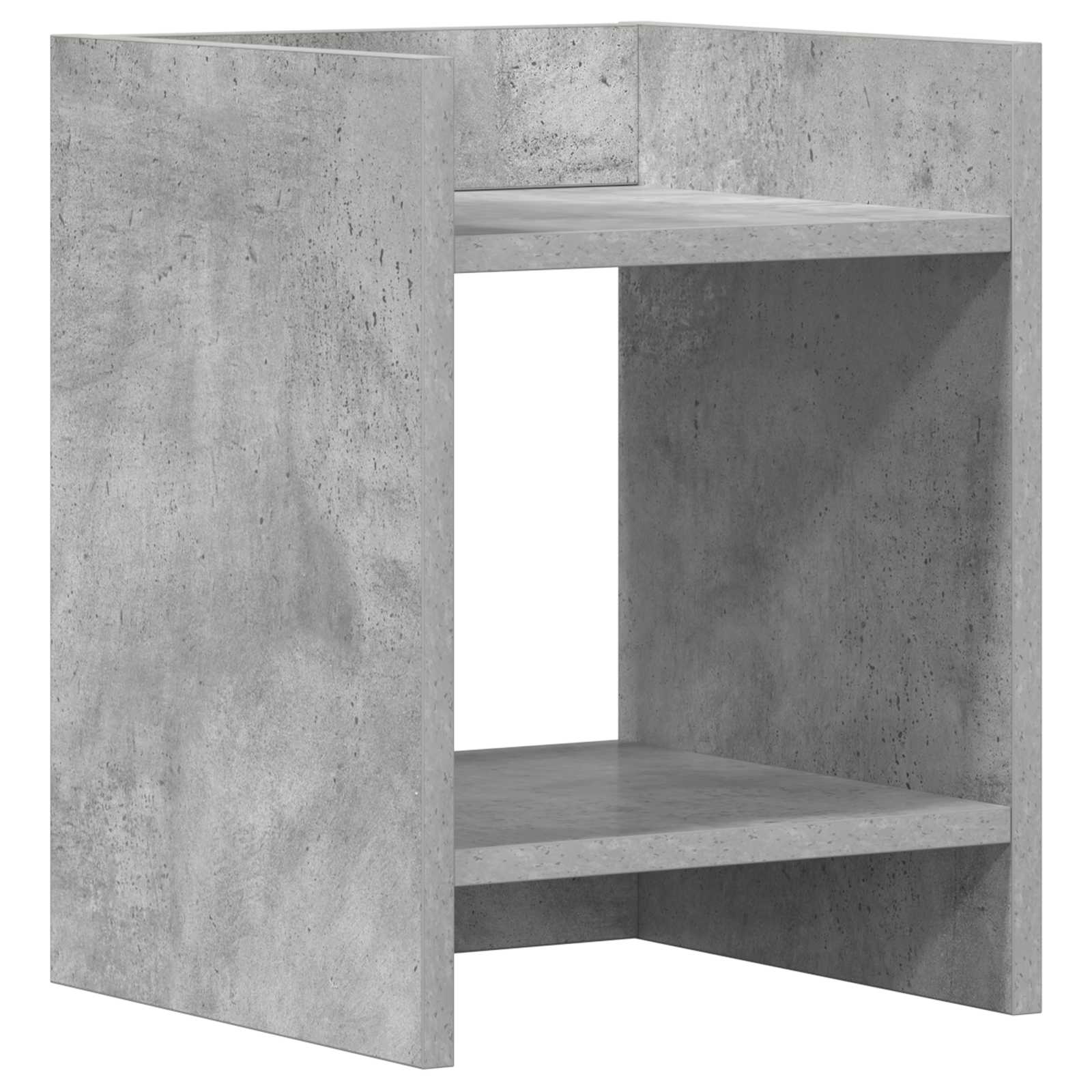 vidaXL Stojak na rośliny z półką 2 pcs Betonowy Szary 30 x 30 x 40 cm