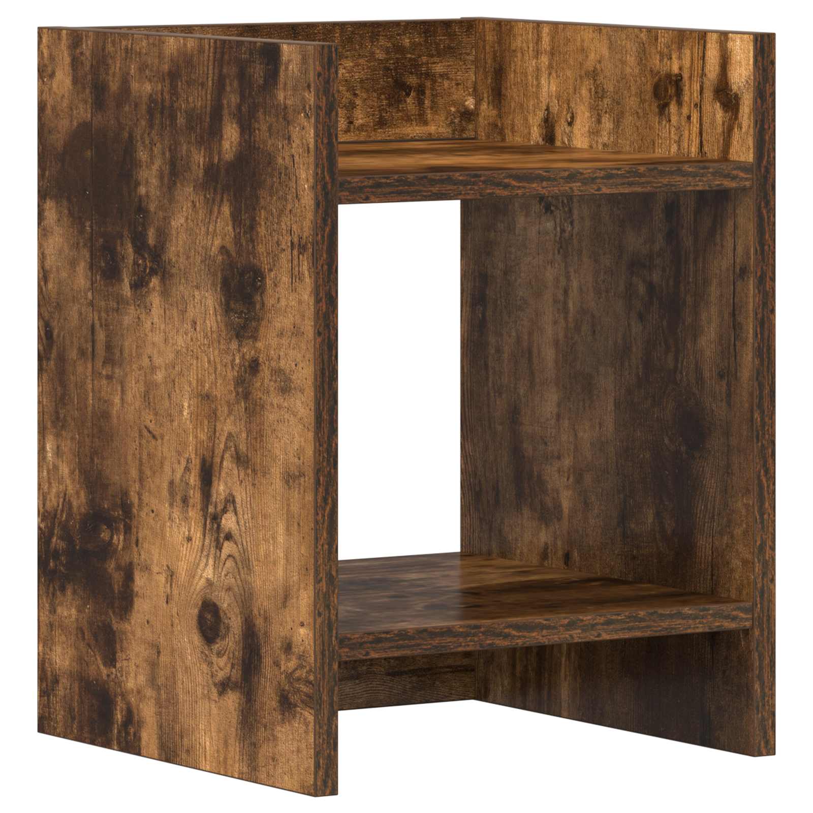 vidaXL Stojak na rośliny z półką 2 pcs Dąb Wędzony 30 x 30 x 40 cm