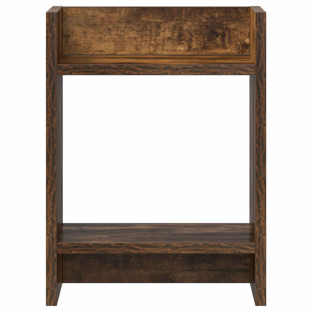 vidaXL Stojak na rośliny z półką 2 pcs Dąb Wędzony 30 x 30 x 40 cm