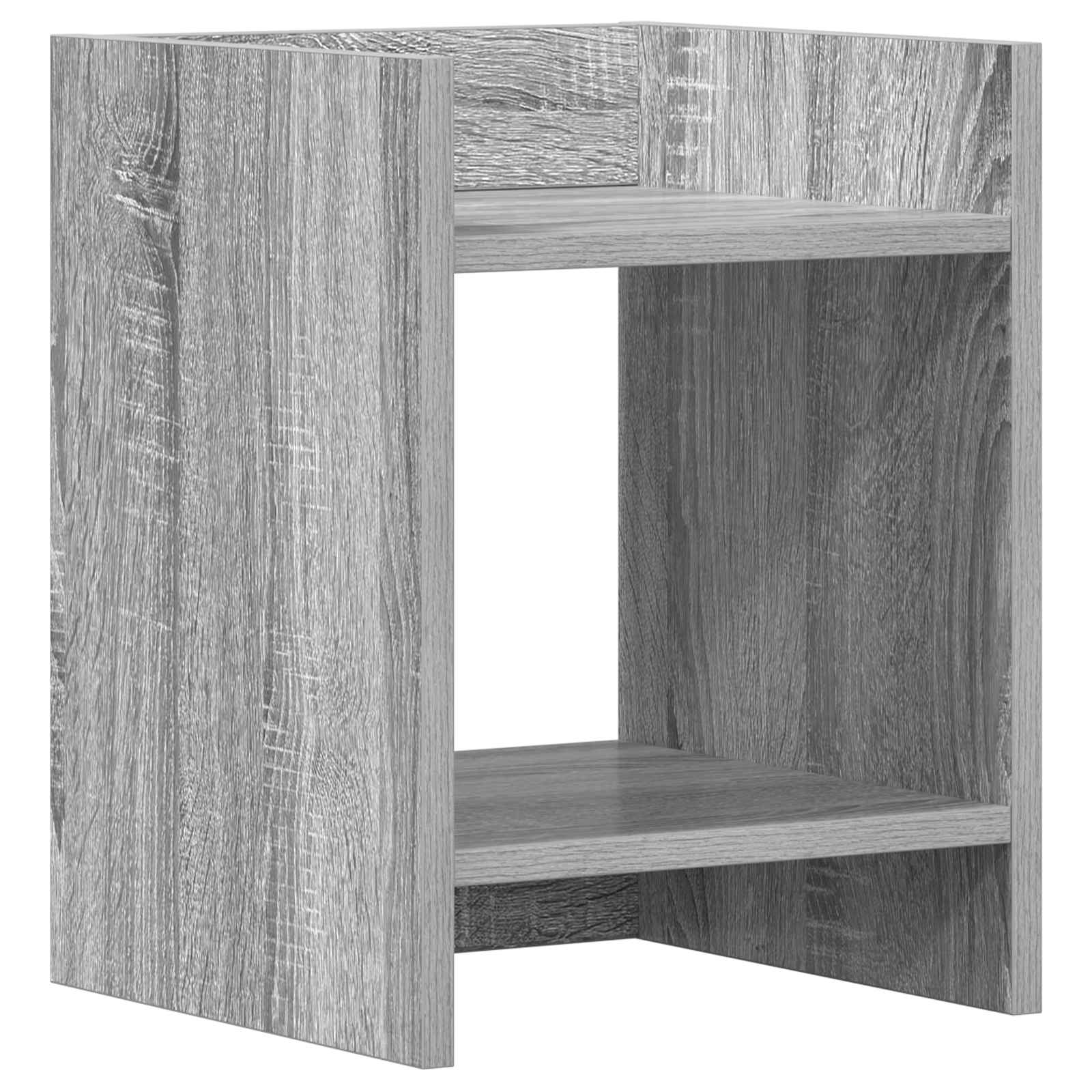 vidaXL Stojak na rośliny z półką 2 pcs Szary Sonoma 30 x 30 x 40 cm