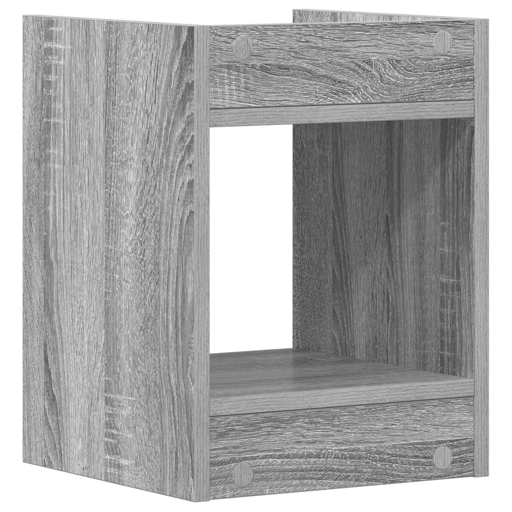vidaXL Stojak na rośliny z półką 2 pcs Szary Sonoma 30 x 30 x 40 cm