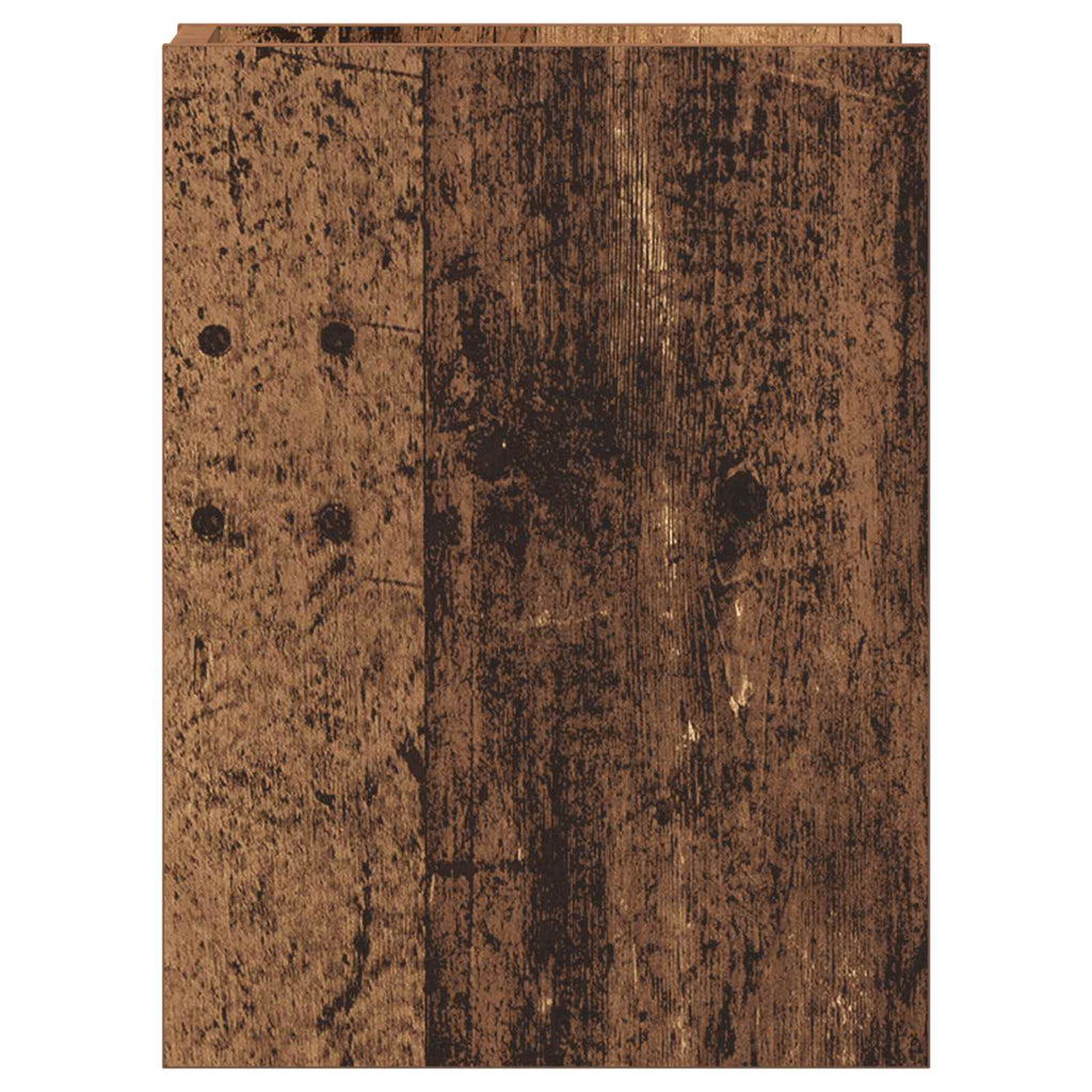 vidaXL Stojak na rośliny z półką Stare drewno 30 x 30 x 40 cm
