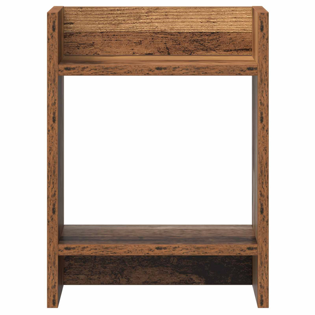 vidaXL Stojak na rośliny z półką 2 pcs Stare drewno 30 x 30 x 40 cm