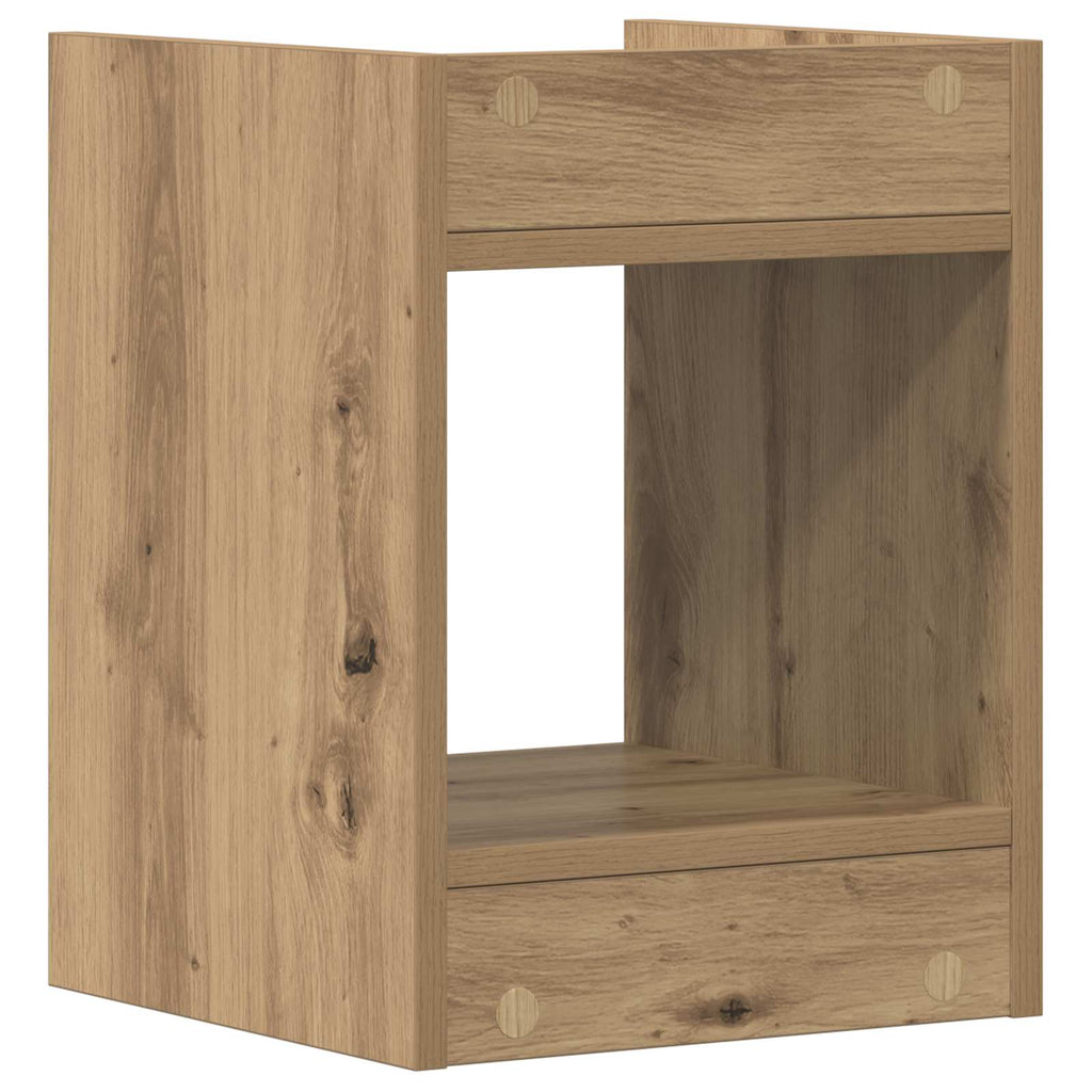 vidaXL Stojak na rośliny 2 pcs Dąb Rzemieślniczy 30 x 30 x 40 cm