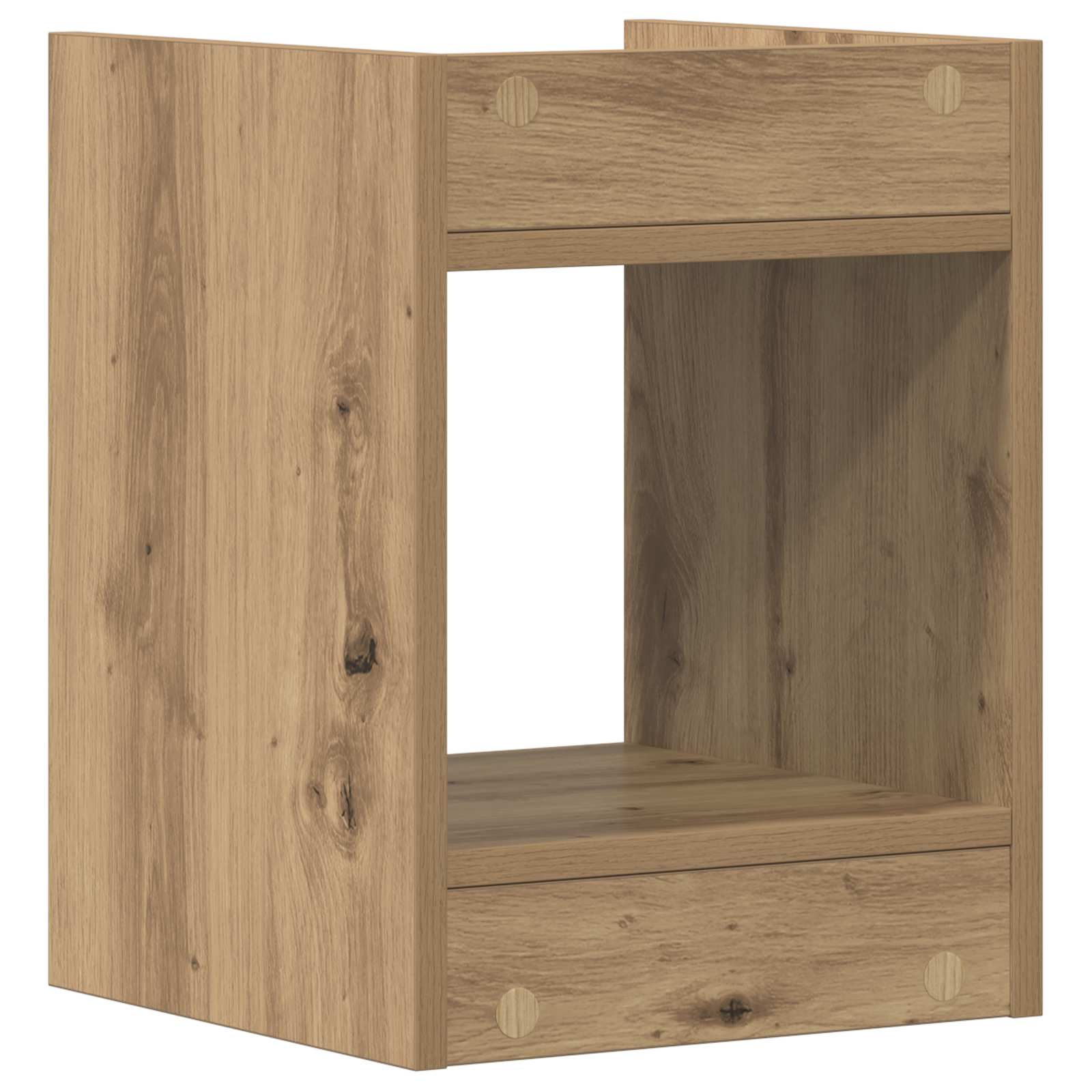 vidaXL Stojak na rośliny 2 pcs Dąb Rzemieślniczy 30 x 30 x 40 cm