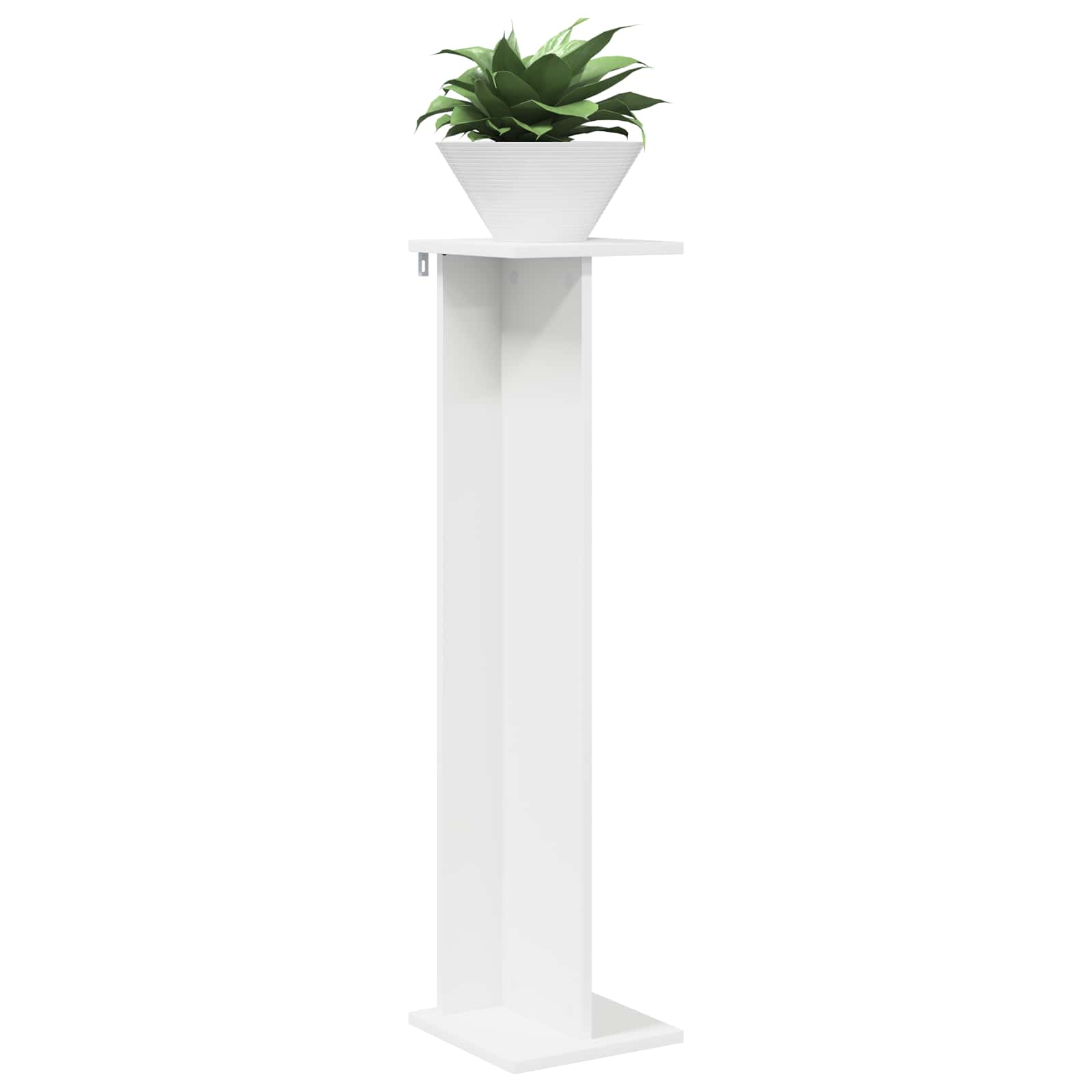 vidaXL Stojak na rośliny Biały 25 x 25,5 x 100,5 cm