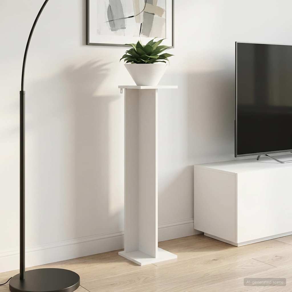 vidaXL Stojak na rośliny 2 pcs Biały 25 x 25,5 x 100,5 cm