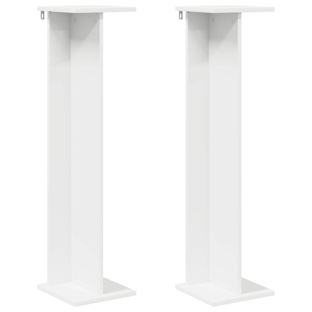 vidaXL Stojak na rośliny 2 pcs Biały 25 x 25,5 x 100,5 cm