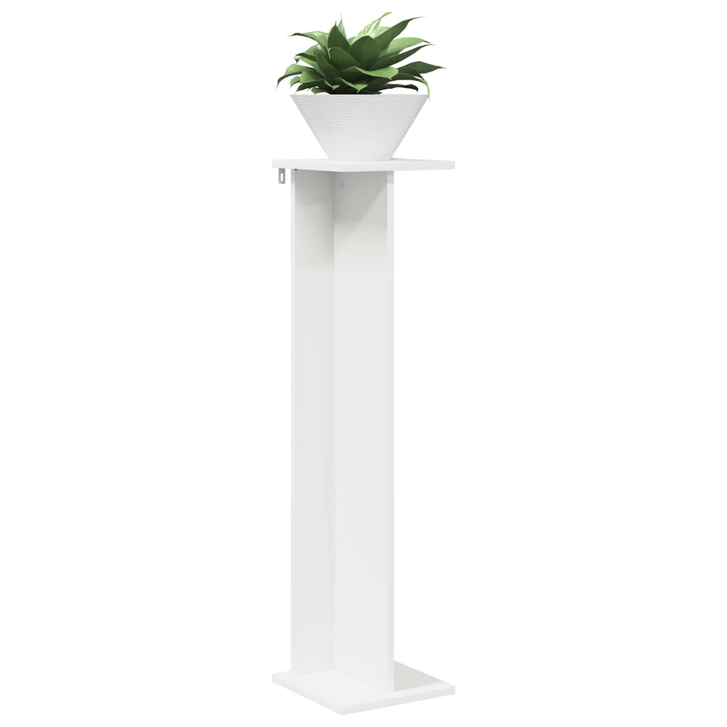 vidaXL Stojak na rośliny 2 pcs Biały 25 x 25,5 x 100,5 cm
