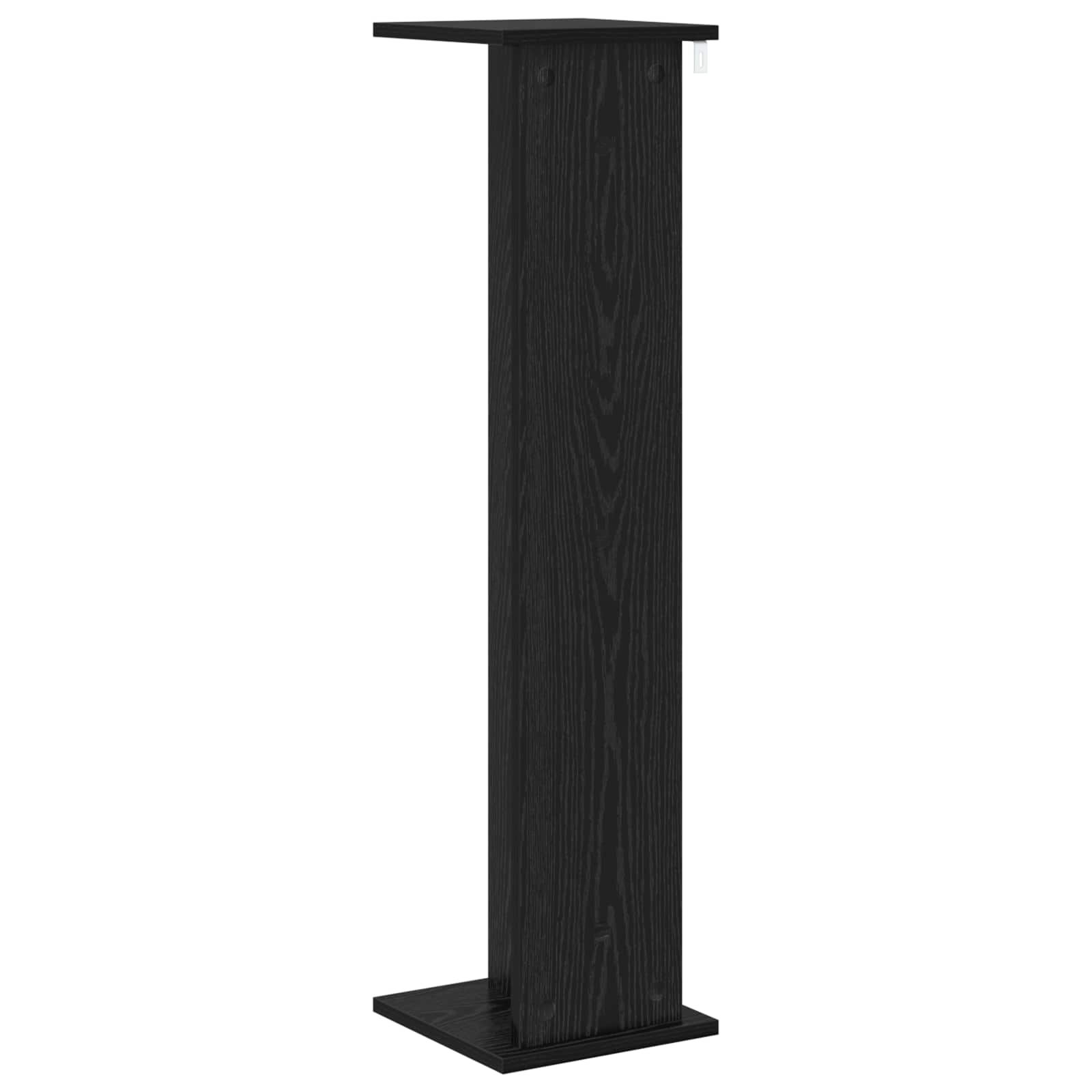 vidaXL Stojak na rośliny 2 pcs Czarny Dąb 25 x 25,5 x 100,5 cm
