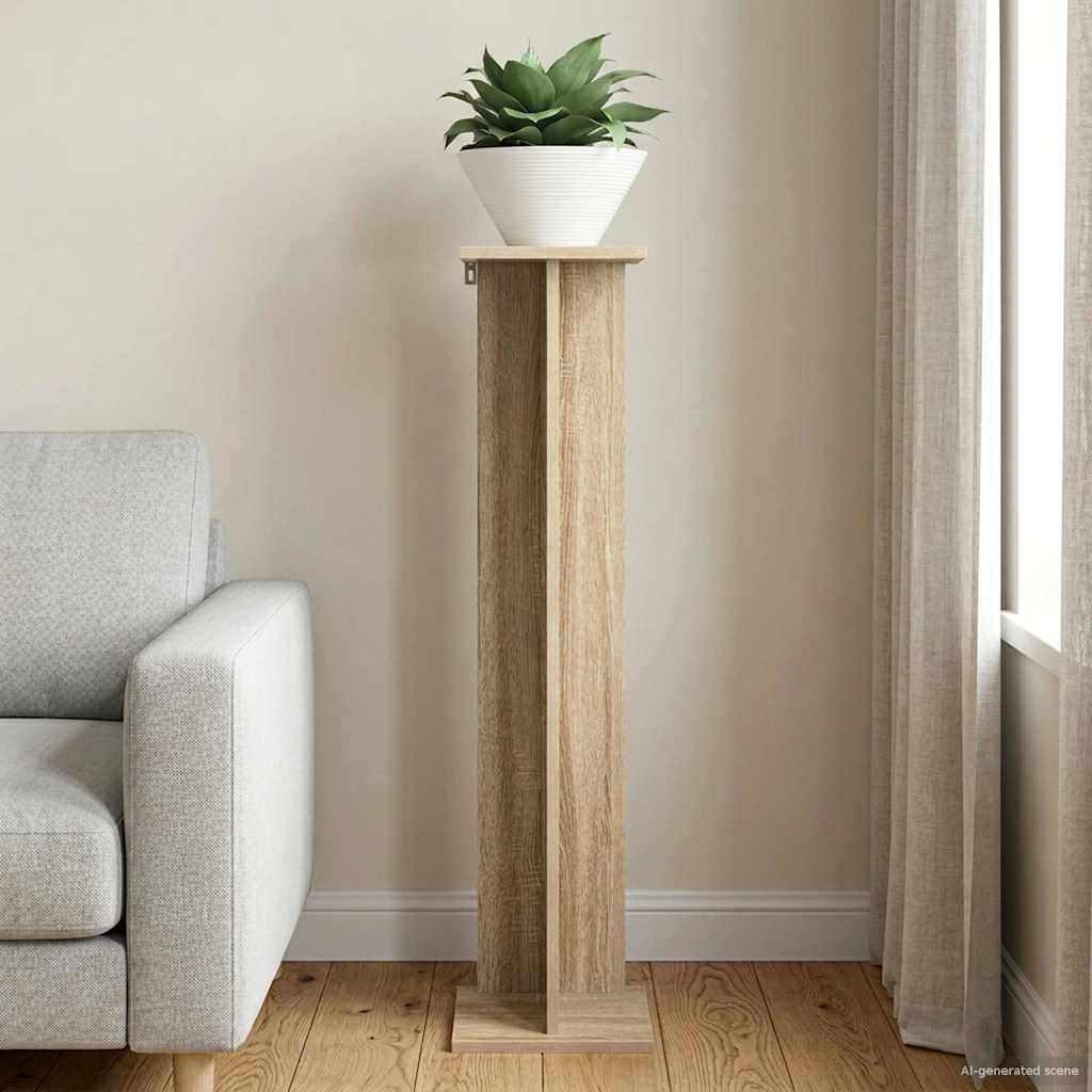 vidaXL Stojak na rośliny Dąb Sonoma 25 x 25,5 x 100,5 cm