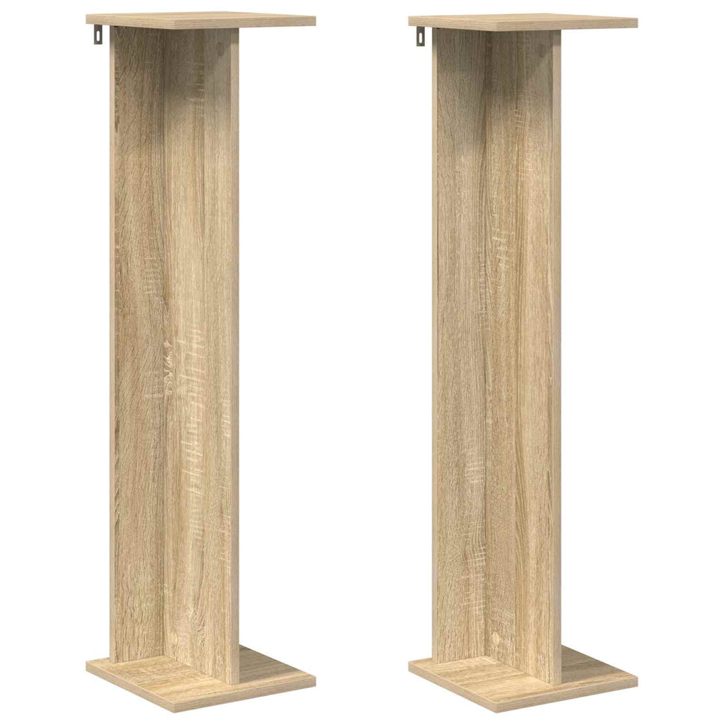 vidaXL Stojak na rośliny 2 pcs Dąb Sonoma 25 x 25,5 x 100,5 cm