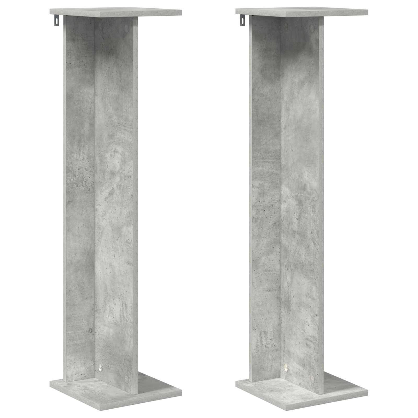 vidaXL Stojak na rośliny 2 pcs Betonowy Szary 25 x 25,5 x 100,5 cm