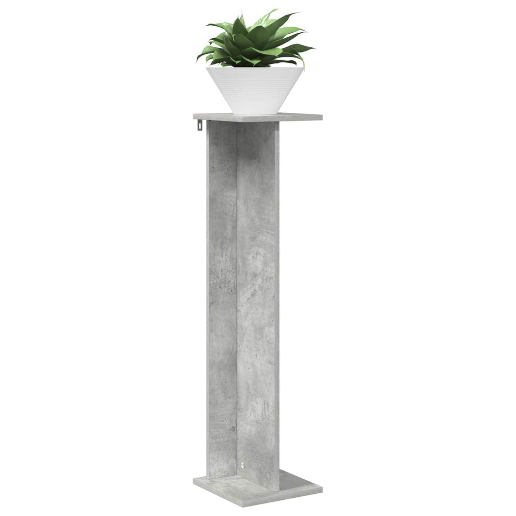 vidaXL Stojak na rośliny 2 pcs Betonowy Szary 25 x 25,5 x 100,5 cm