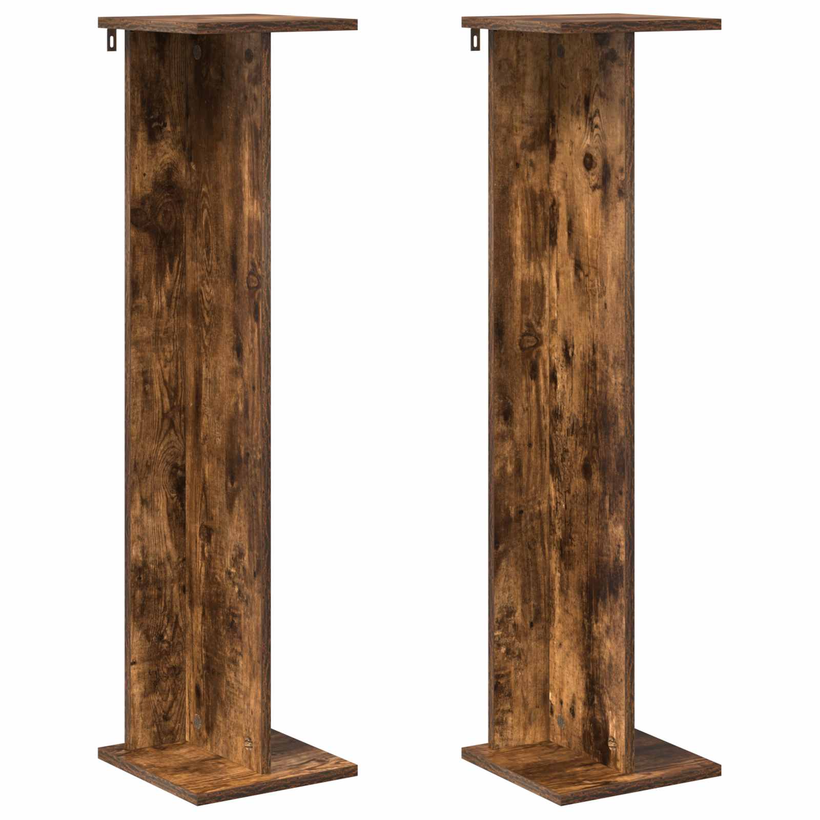 vidaXL Stojak na rośliny 2 pcs Dąb Wędzony 25 x 25,5 x 100,5 cm