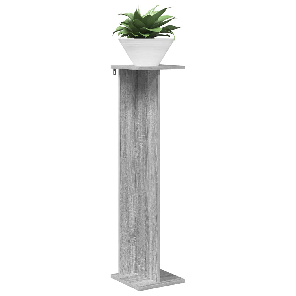 vidaXL Stojak na rośliny 2 pcs Szary Sonoma 25 x 25,5 x 100,5 cm