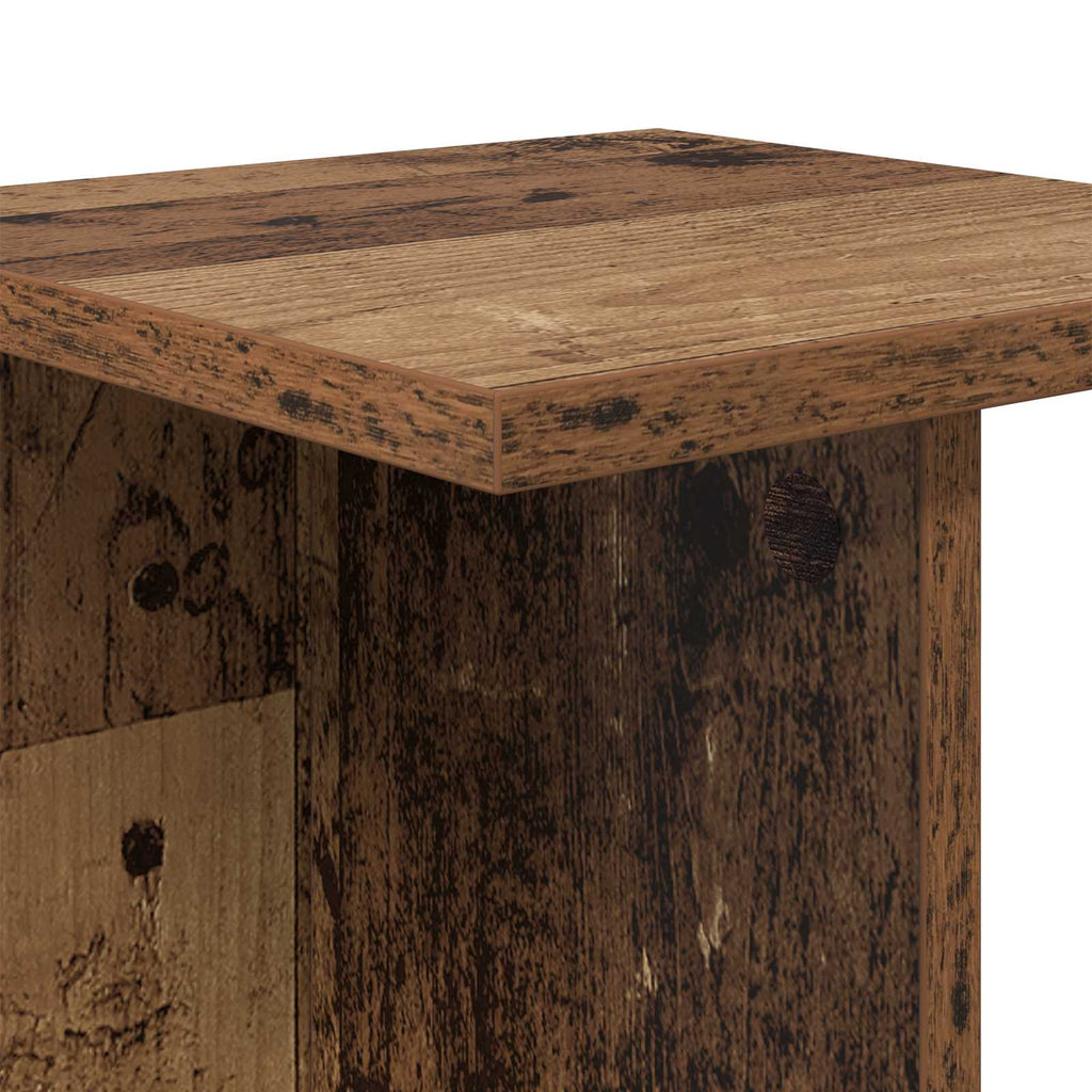 vidaXL Stojak na rośliny Stare drewno 25 x 25,5 x 100,5 cm