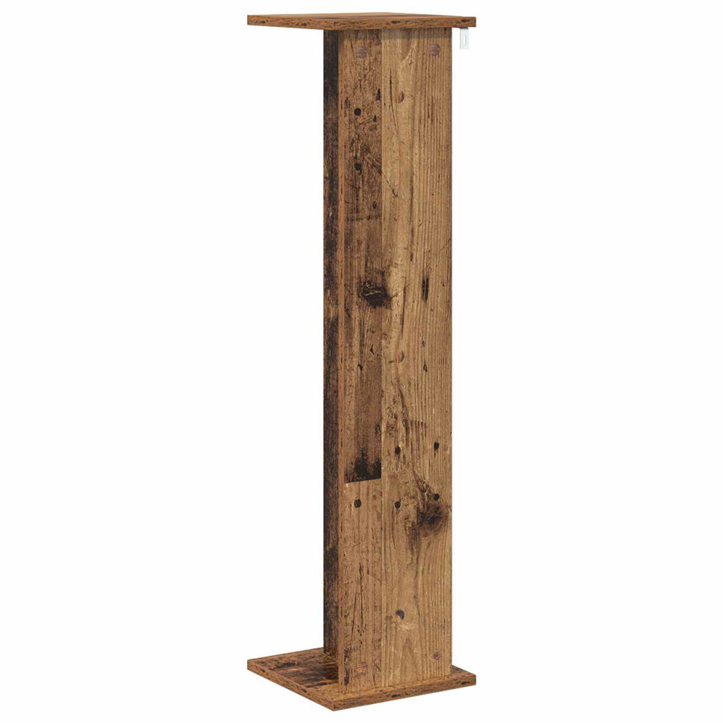 vidaXL Stojak na rośliny Stare drewno 25 x 25,5 x 100,5 cm