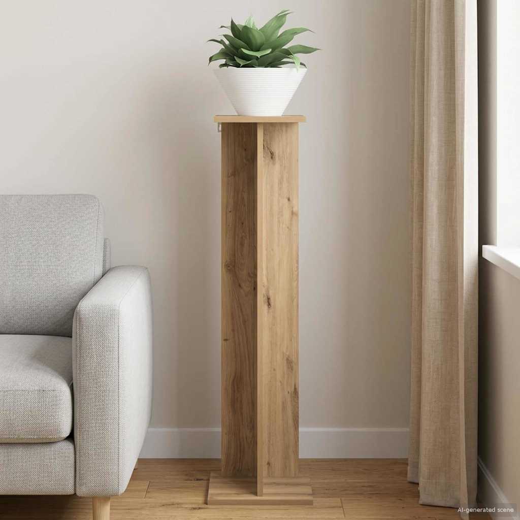 vidaXL Stojak na rośliny Dąb Rzemieślniczy 25 x 25,5 x 100,5 cm