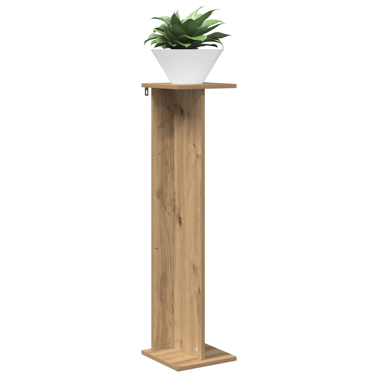 vidaXL Stojak na rośliny 2 pcs Dąb Rzemieślniczy 25 x 25,5 x 100,5 cm