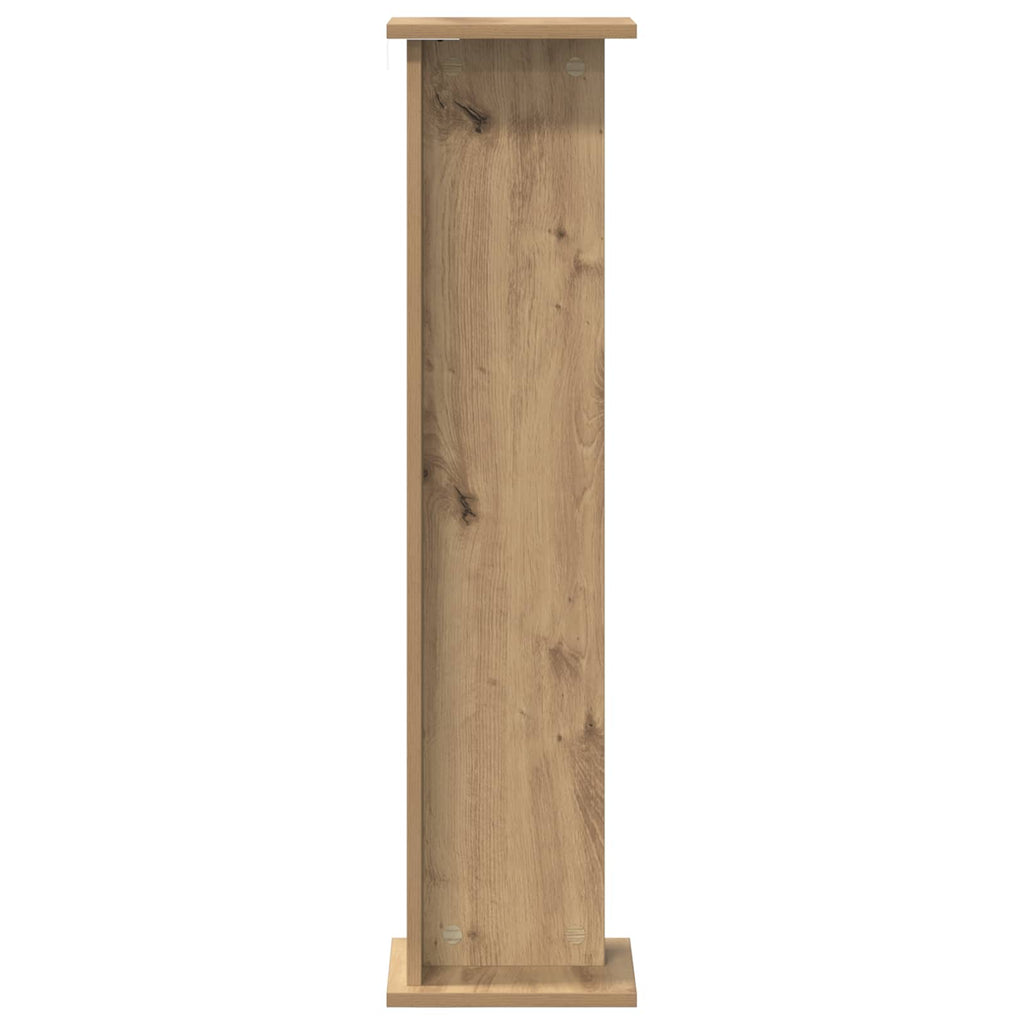 vidaXL Stojak na rośliny 2 pcs Dąb Rzemieślniczy 25 x 25,5 x 100,5 cm