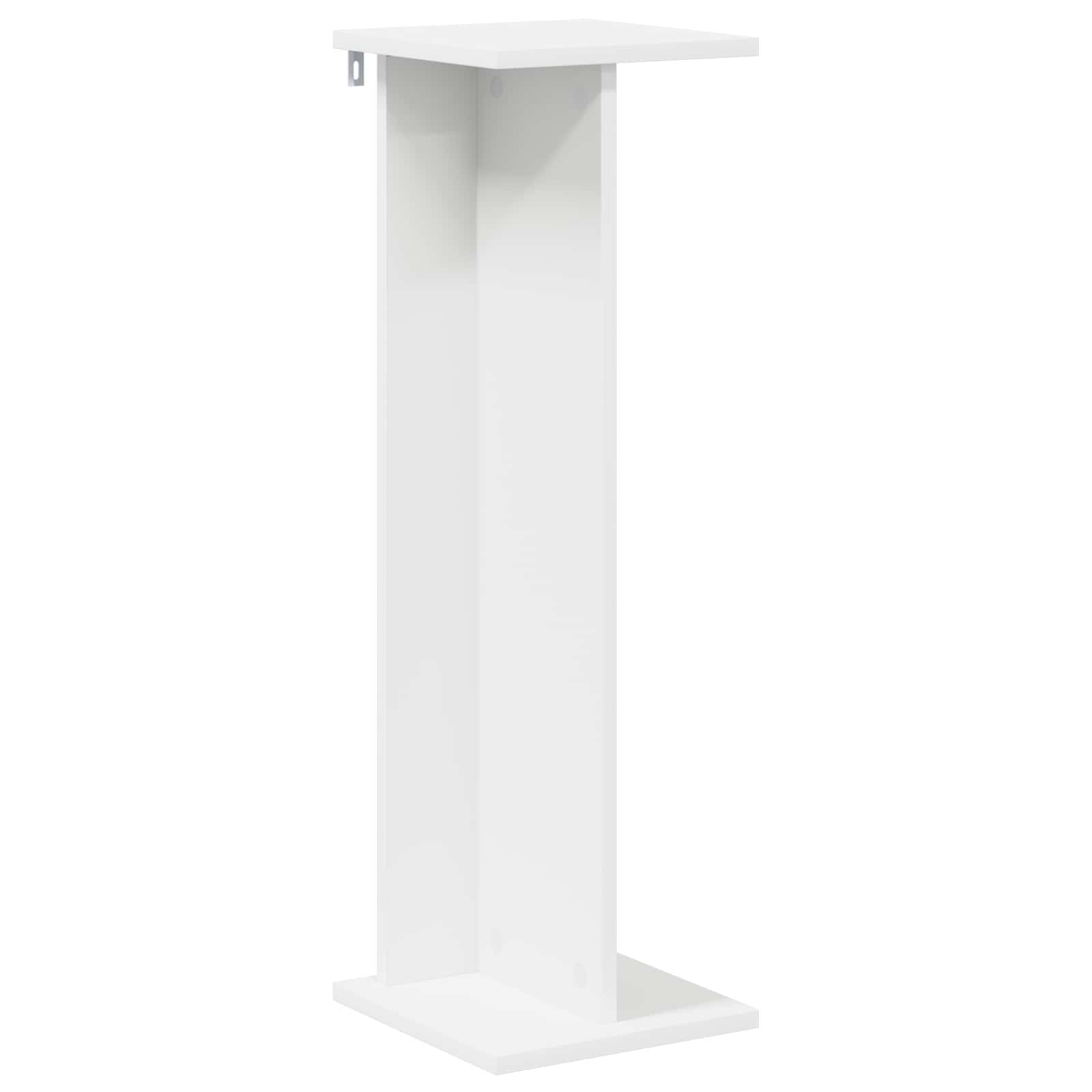 vidaXL Stojak na rośliny Biały 25 x 25,5 x 80,5 cm Drewno inżynieryjne