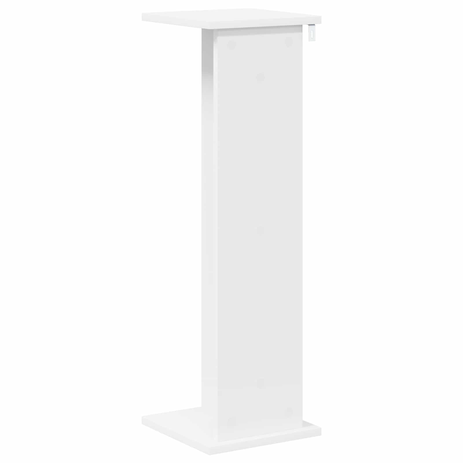 vidaXL Stojak na rośliny Biały 25 x 25,5 x 80,5 cm Drewno inżynieryjne
