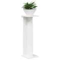 vidaXL Stojak na rośliny Biały 25 x 25,5 x 80,5 cm Drewno inżynieryjne