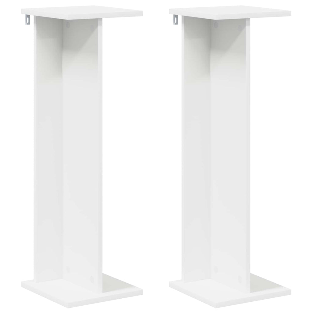 vidaXL Stojak na rośliny 2 szt. Biały 25 x 25,5 x 80,5 cm
