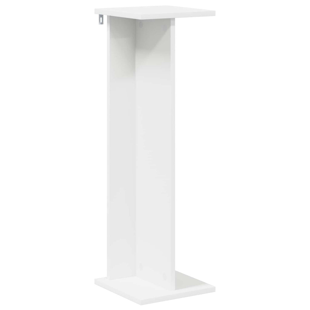 vidaXL Stojak na rośliny 2 pcs Biały 25 x 25,5 x 80,5 cm