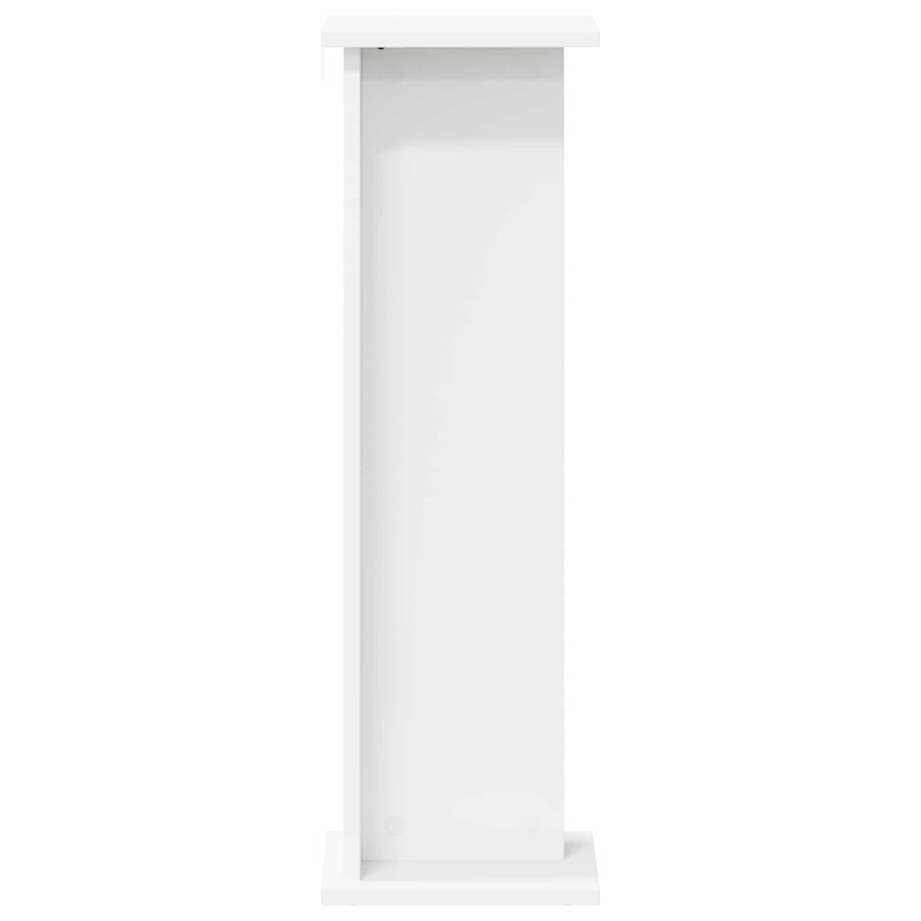 vidaXL Stojak na rośliny 2 pcs Biały 25 x 25,5 x 80,5 cm