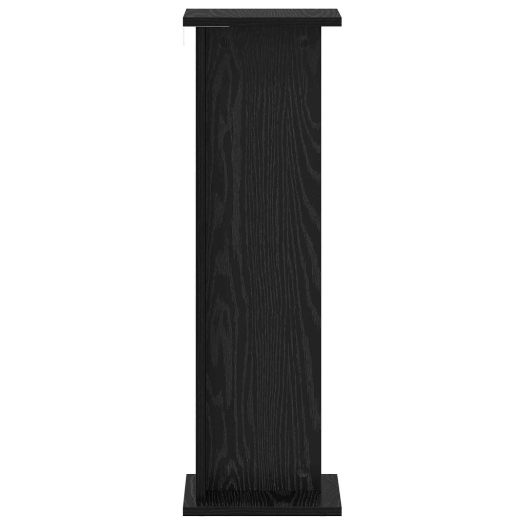 vidaXL Stojak na rośliny 2 pcs Czarny Dąb 25 x 25,5 x 80,5 cm