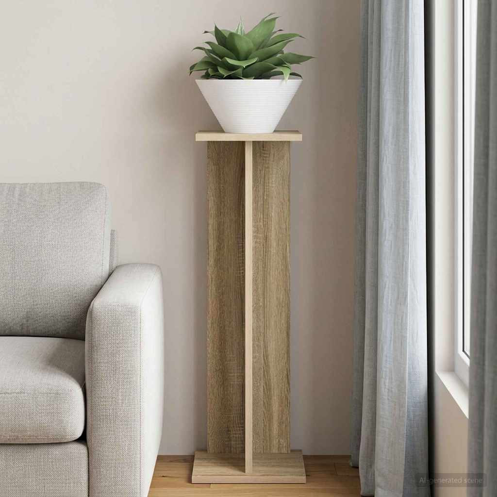 vidaXL Stojak na rośliny Dąb Sonoma 25 x 25,5 x 80,5 cm