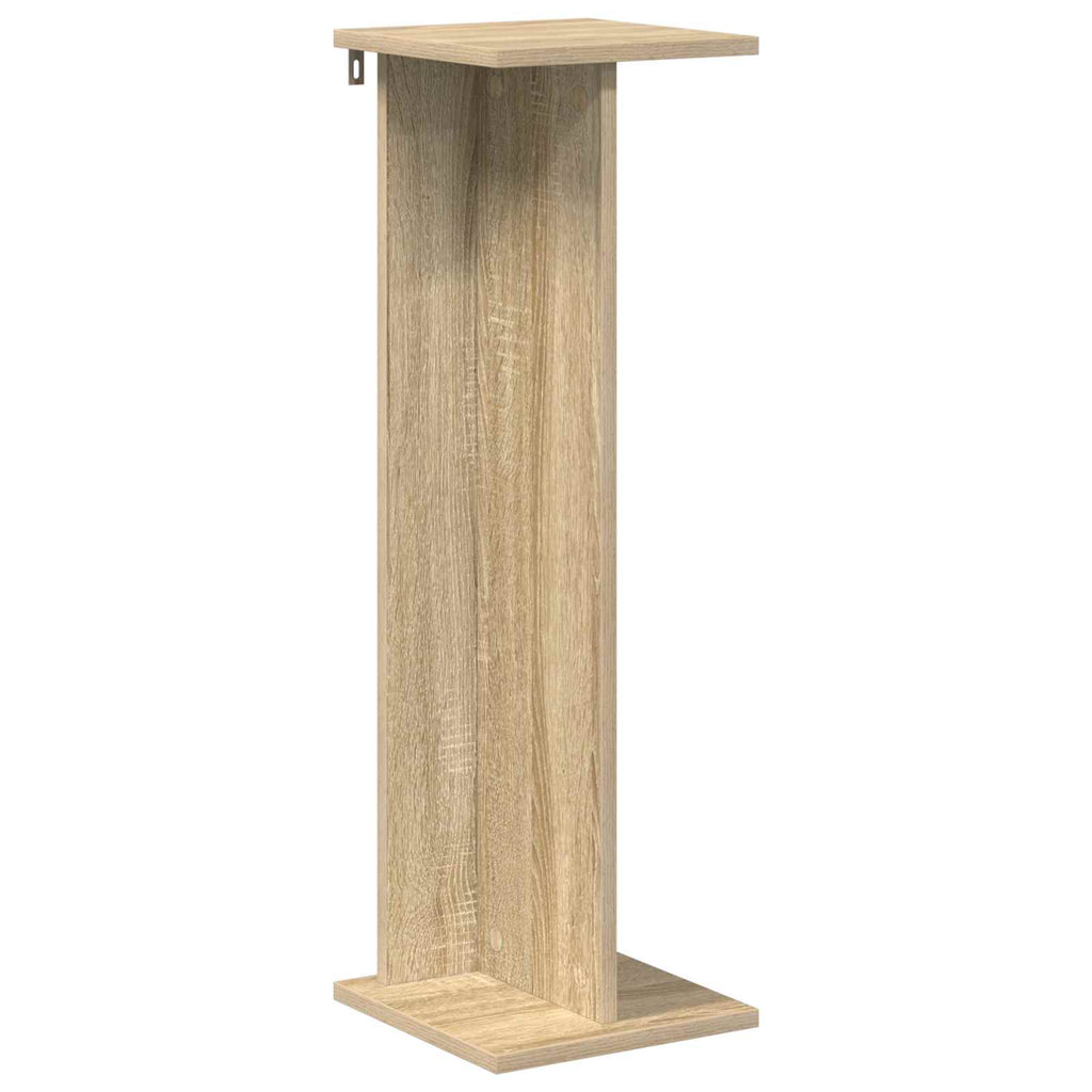 vidaXL Stojak na rośliny 2 pcs Dąb Sonoma 25 x 25,5 x 80,5 cm