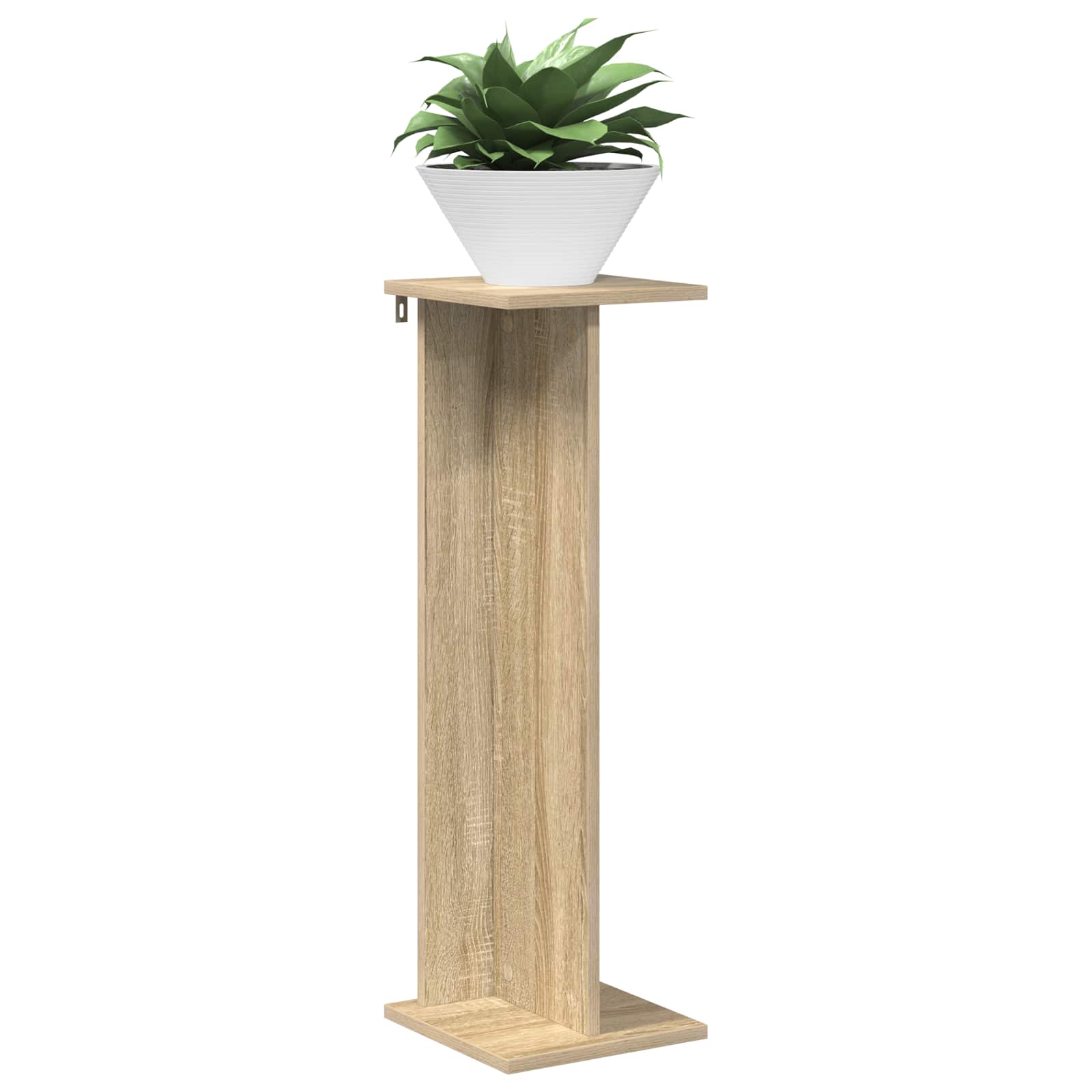 vidaXL Stojak na rośliny 2 pcs Dąb Sonoma 25 x 25,5 x 80,5 cm
