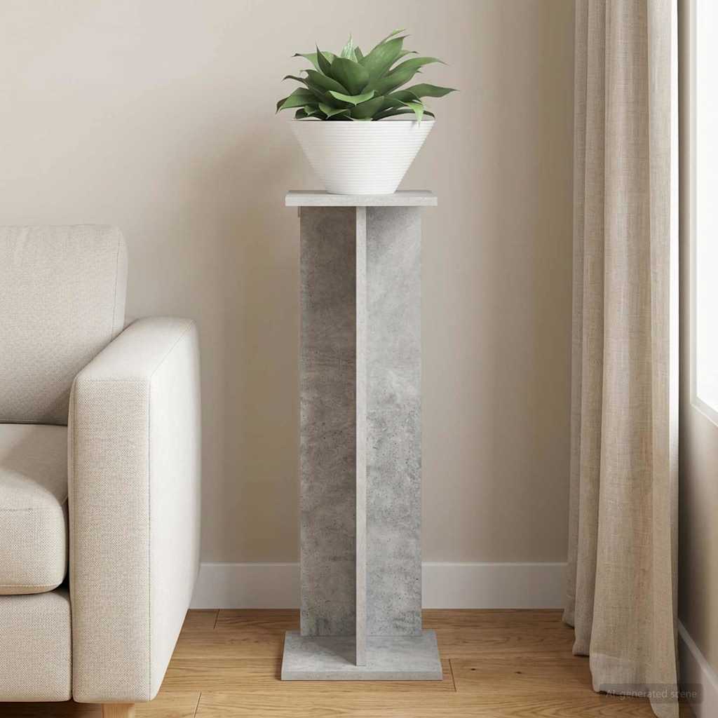vidaXL Stojak na rośliny Betonowy Szary 25 x 25,5 x 80,5 cm