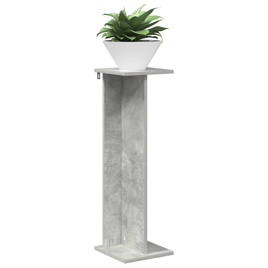 vidaXL Stojak na rośliny Betonowy Szary 25 x 25,5 x 80,5 cm