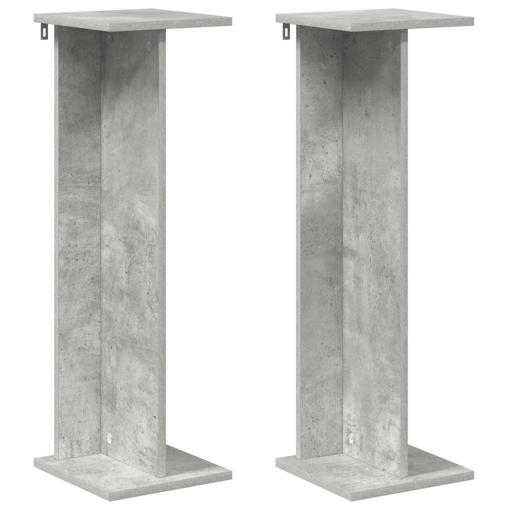 vidaXL Stojak na rośliny 2 pcs Betonowy Szary 25 x 25,5 x 80,5 cm