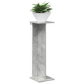 vidaXL Stojak na rośliny 2 pcs Betonowy Szary 25 x 25,5 x 80,5 cm
