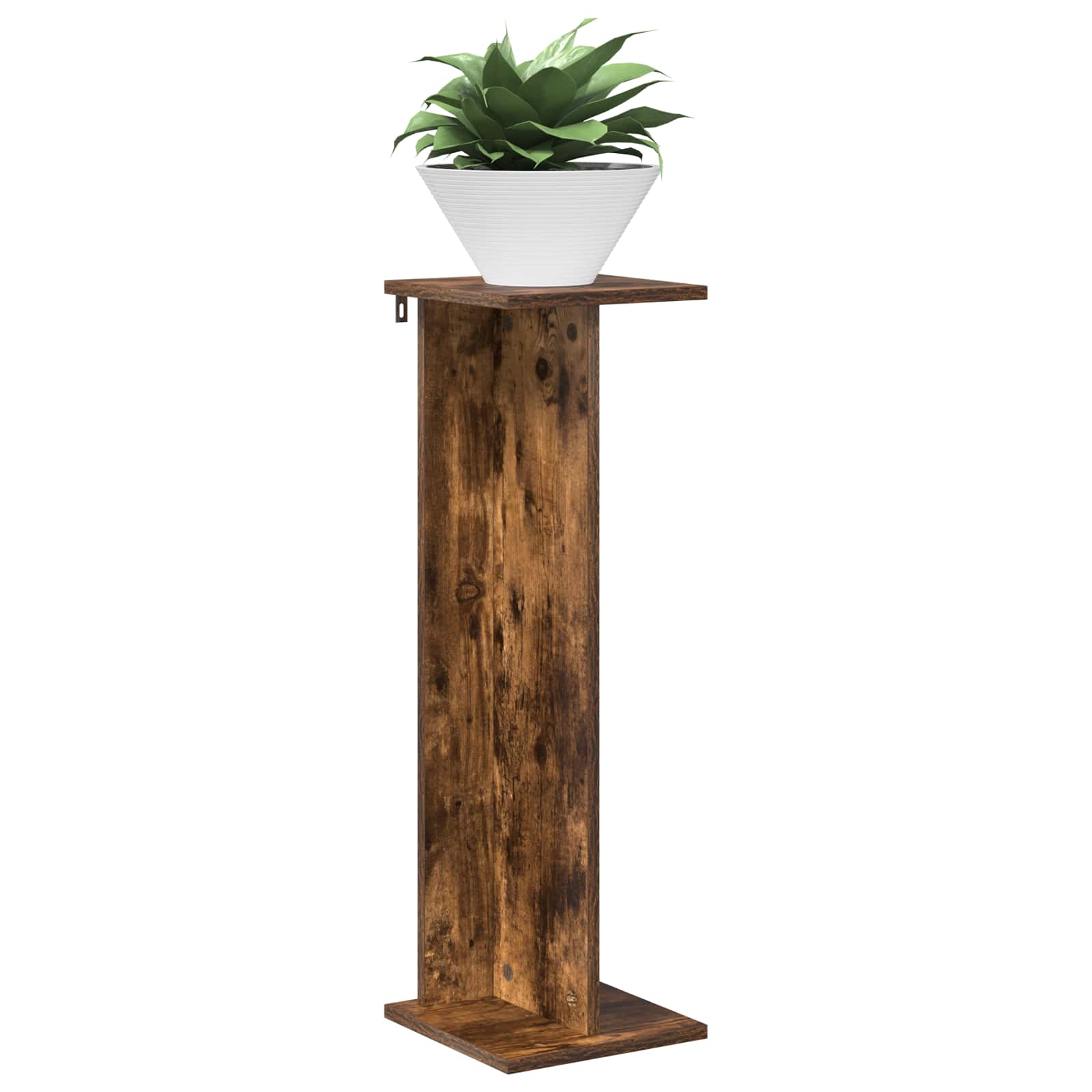 vidaXL Stojak na rośliny Dąb Wędzony 25 x 25,5 x 80,5 cm
