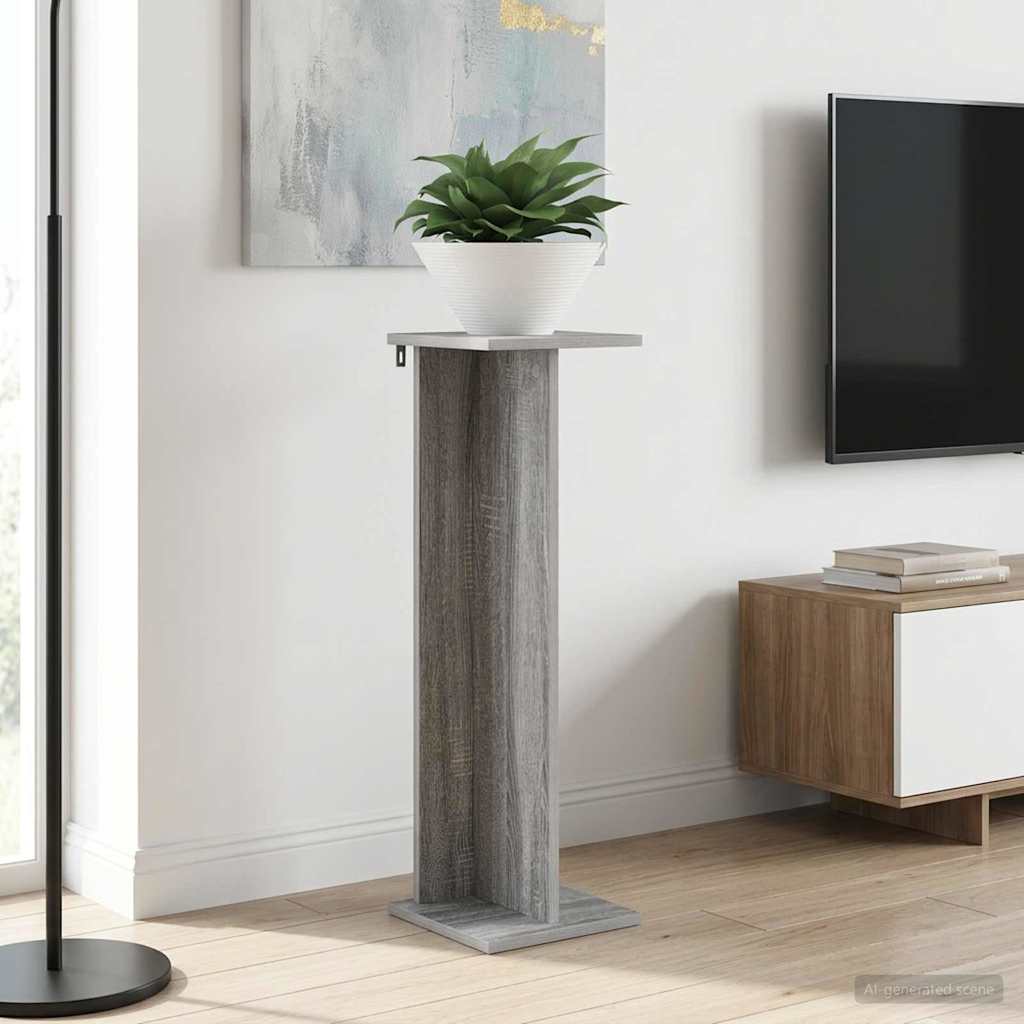 vidaXL Stojak na rośliny 2 pcs Szary Sonoma 25 x 25,5 x 80,5 cm
