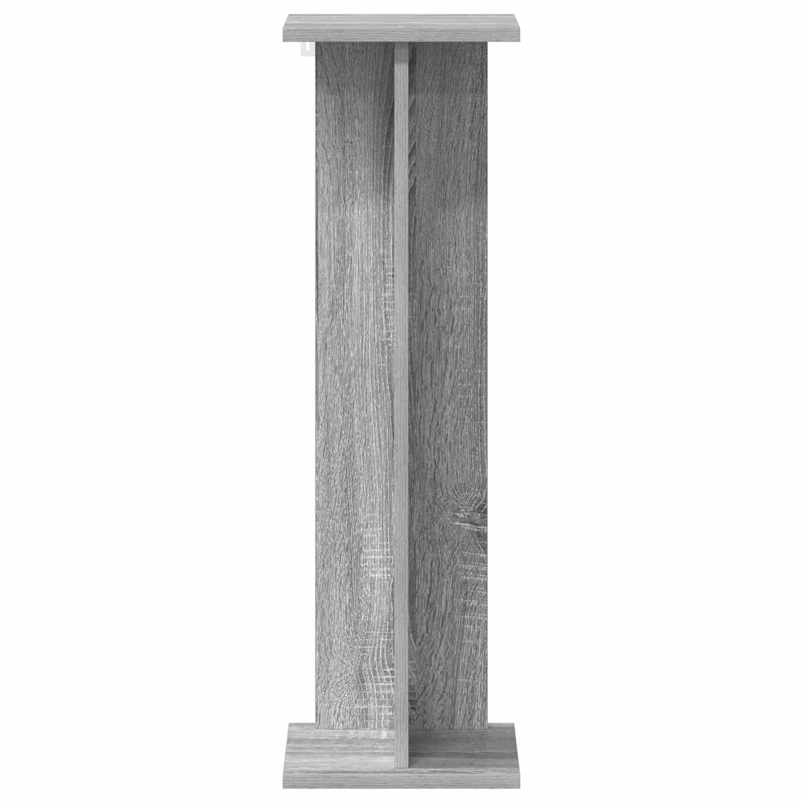 vidaXL Stojak na rośliny 2 pcs Szary Sonoma 25 x 25,5 x 80,5 cm