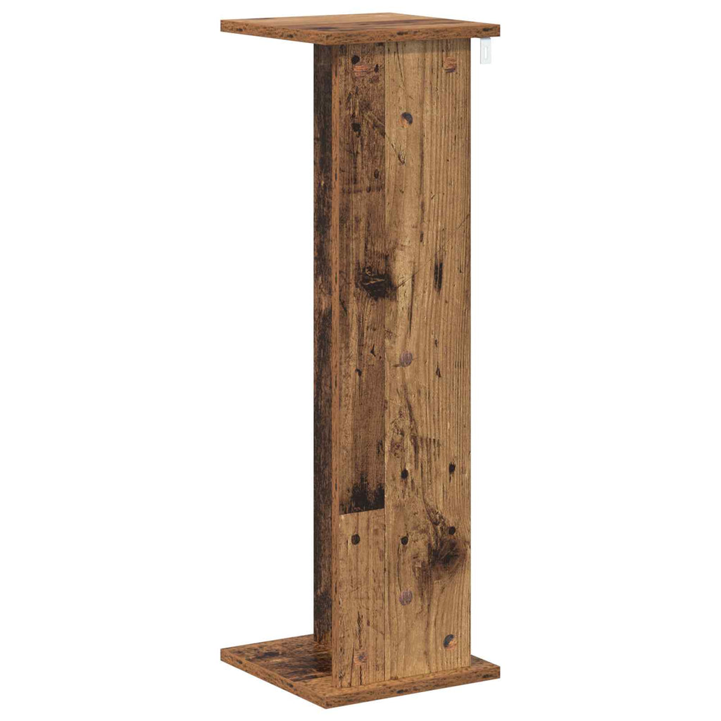 vidaXL Stojak na rośliny Stare drewno 25 x 25,5 x 80,5 cm