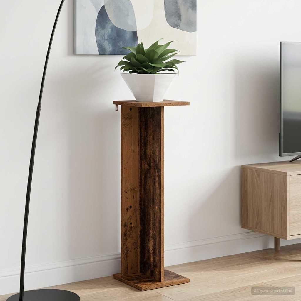 vidaXL Stojak na rośliny 2 pcs Stare drewno 25 x 25,5 x 80,5 cm