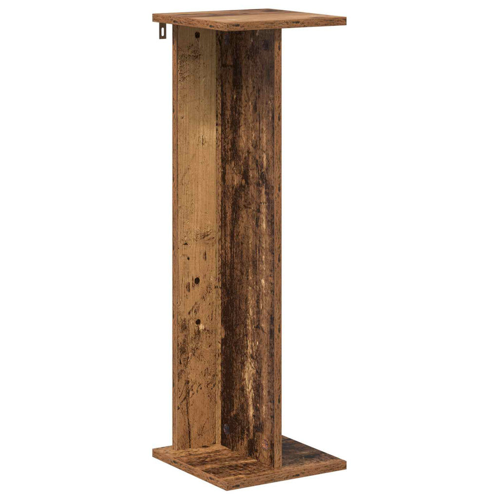 vidaXL Stojak na rośliny 2 pcs Stare drewno 25 x 25,5 x 80,5 cm