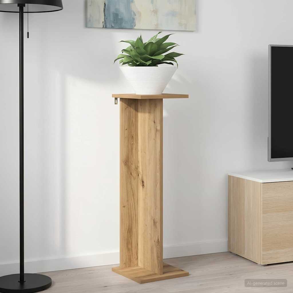 vidaXL Stojak na rośliny Dąb Rzemieślniczy 25 x 25,5 x 80,5 cm