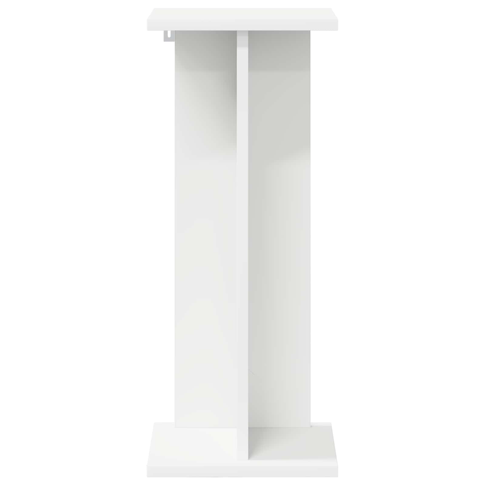 vidaXL Stojak na rośliny Biały 25 x 25,5 x 60,5 cm Drewno inżynieryjne