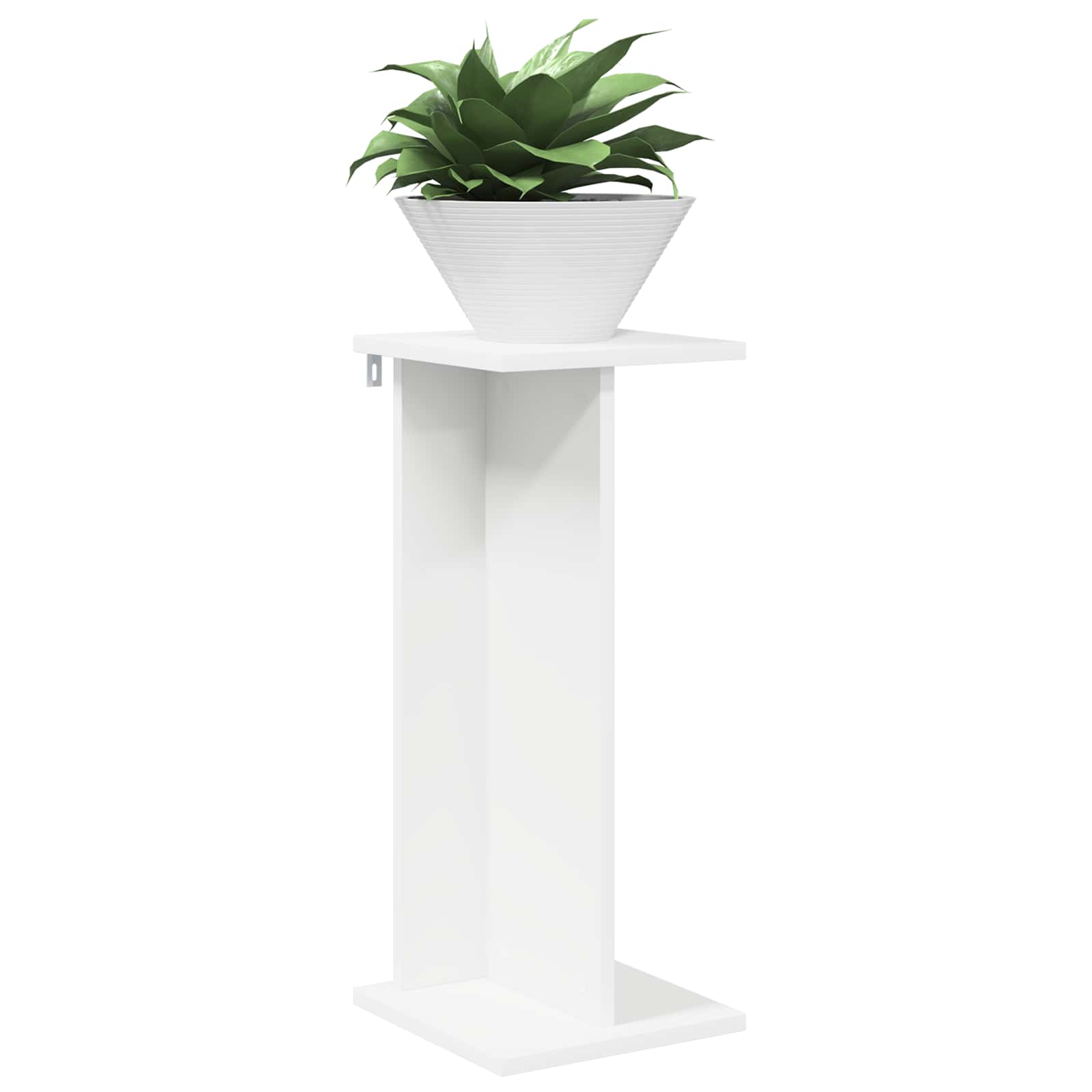 vidaXL Stojak na rośliny Biały 25 x 25,5 x 60,5 cm Drewno inżynieryjne