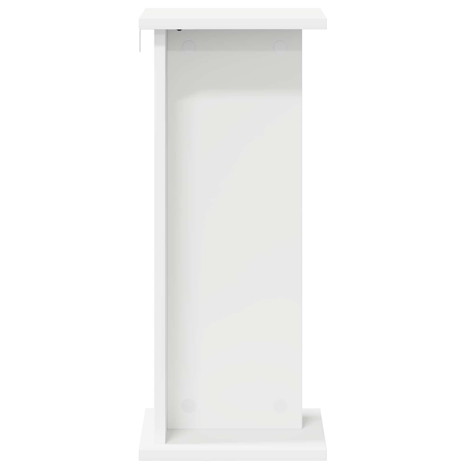 vidaXL Stojak na rośliny 2 pcs Biały 25 x 25,5 x 60,5 cm