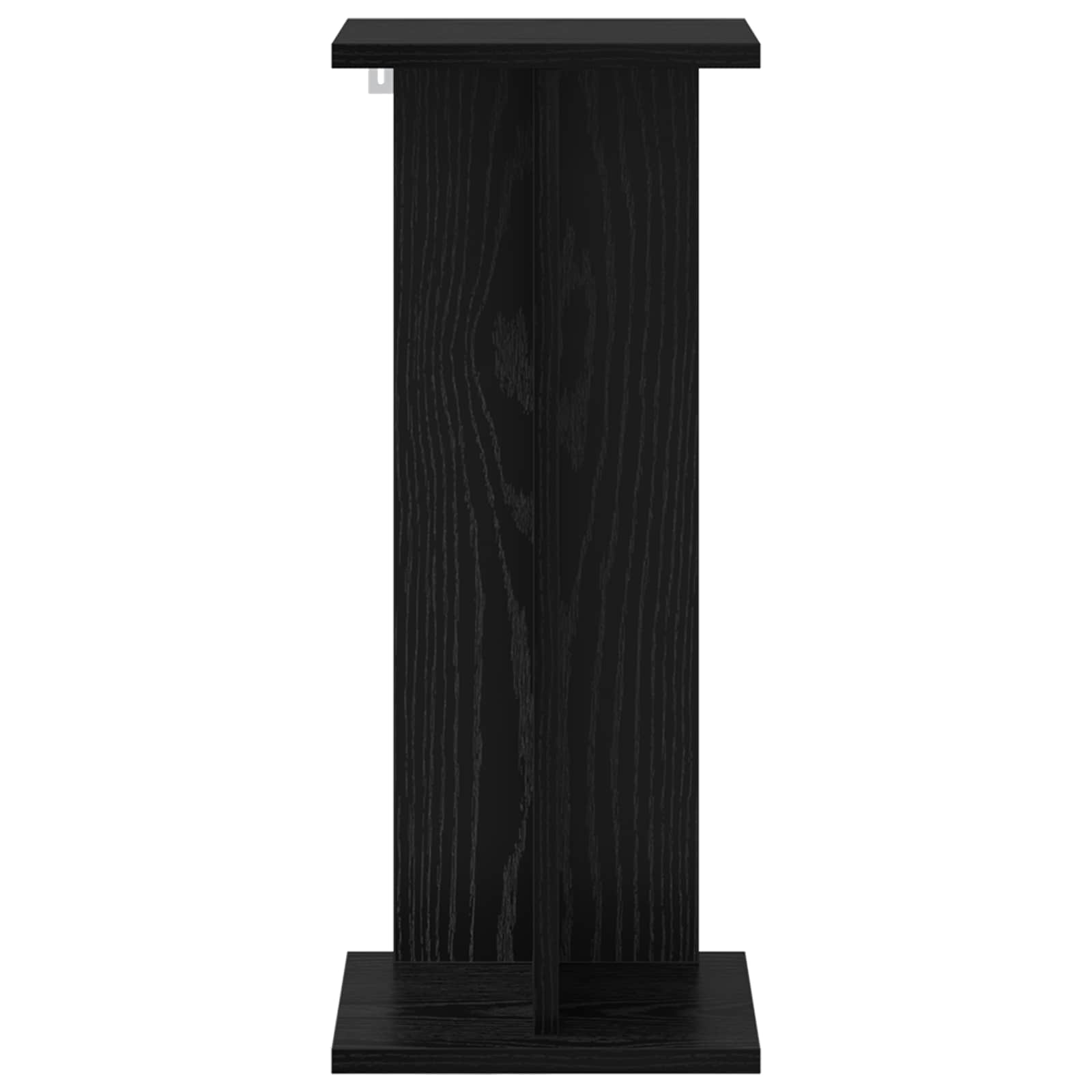 vidaXL Stojak na rośliny 2 pcs Czarny Dąb 25 x 25,5 x 60,5 cm